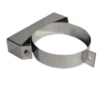 Хомут стеновой &Oslash;150, сталь 430 (0,5), одностенная система, Дымотек
