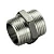 Ниппель НР-НР 3/8"x3/8" никелиров. латунь, Multibrand