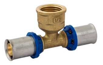 Тройник ВР 16x1/2"х16 NEW, латунь, A.P.E.