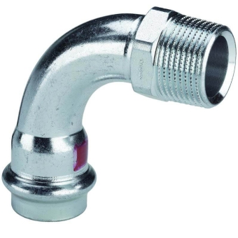 Угол 90° НР 15x1/2" оцинкованная сталь, Viega