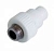 Муфта комбинированная с наружной резьбой 20x1/2" с выпуском, (PP) Kalde