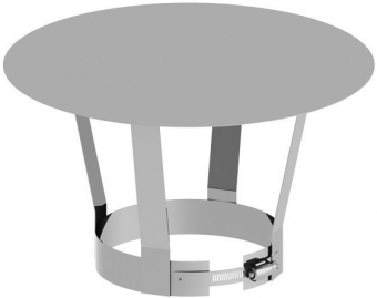 Оголовок &Oslash;120, сталь 430 (0,5), одностенная система, Дымотек