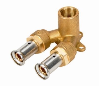 Водорозетка-тройник ВР 16x1/2" 40мм, латунь, Henco