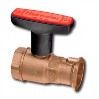 Кран шаровый 1*1/4" Heimeier Globo-P-S с обратным клапаном, IMI HEIMEIER