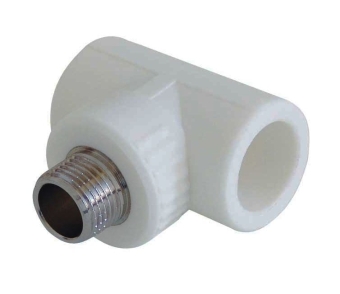 Тройник с наружной резьбой 25x3/4"НРx25, (PP) Kalde