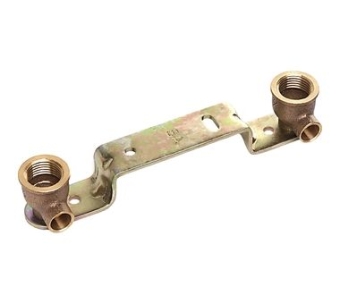 Водорозетка на планке ВР 18x1/2", пайка, бронза, SANHA