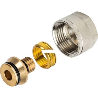 Концовка для PEX труб с НГ 20x2.8-3/4" (Евроконус), STOUT