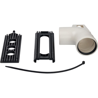 80/80/PP Отвод 87° DN80 м/п PP-FE с кронштейном, STOUT