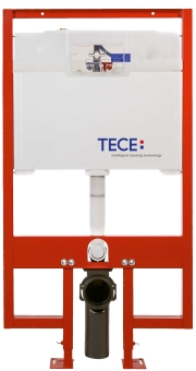 Застенный модуль для установки подвесного унитаза (h=1200 мм, гл.=80 мм), фронтальное расположение, TECEprofil