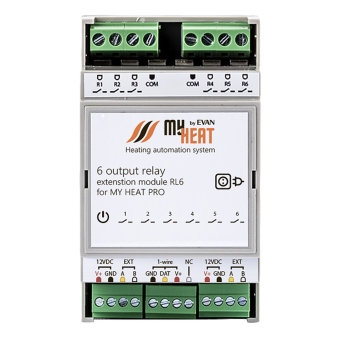 Релейный блок расширения MyHeat RL6, ЭВАН