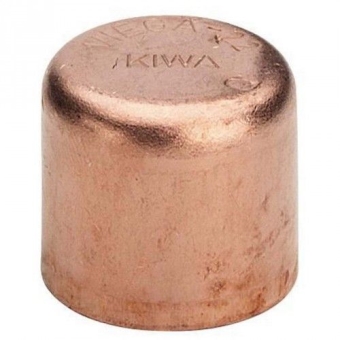 Заглушка 22, пайка, медь, Viega