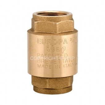 Клапан обратный 1/2" с металлическим седлом, (латунь) "100 EUROPA" ITAP