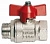 Кран шаровой для воды Нр*Вр 1*1/4" полный проход, бабочка, (латунь) "093 IDEAL" ITAP