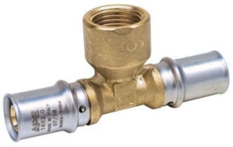 Тройник ВР 16x1/2"х16 латунь, A.P.E.