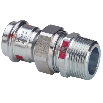 Муфта разъемная НР 15x1/2" оцинкованная сталь, Viega