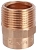 Муфта НР 22x1/2", пайка, бронза, SANHA