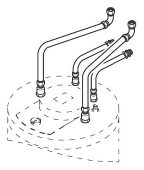 Подключение подставного водонагревателя, Viessmann