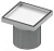 Основа для плитки 150x150 с рамкой и монтажным элементом, TECEdrainpoint S