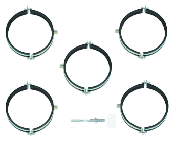 80/125/Al/PP Хомут для фасадного участка трубы с мягкими вставками Vaillant