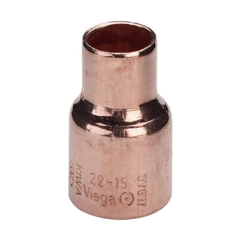Муфта двухраструб, 22х12, пайка, медь, Viega