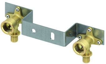 Монтажный комплект с наст. уголками 16x1/2" для смесителя, латунь, TECE