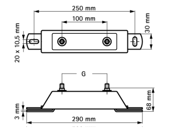 Фиксирующая опора для труб до 2", Walraven