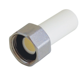 Штуцер с гайкой внутренняя резьба 20х3/4", (PP) Kalde