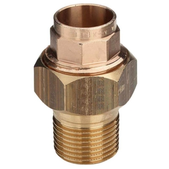 Американка НР 22x3/4" под прокладку, пайка, бронза, Viega