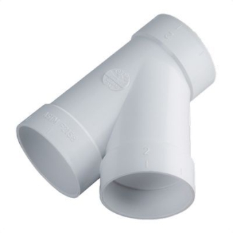 Тройник Y 45° ПВХ &Oslash;50,8 мм, Blizzard