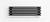 Радиатор QUADRUM 60 H 1000-5 R, секций 5, длина 1000, RAL 1T103S9005 чёрный матовый муар, KZTO
