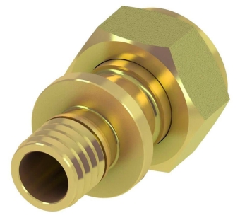 Соединение с НГ 16x1/2" под прокладку, латунь, TECE