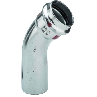 Угол 45° однораструбный, 88,9х88,9 оцинкованная сталь, Viega