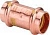 Муфта 28х28 для газа, пресс, медь, Viega