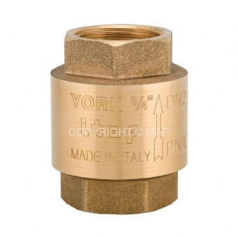 Клапан обратный 1*1/2" с пластиковым седлом, (латунь) "103 YORK" ITAP