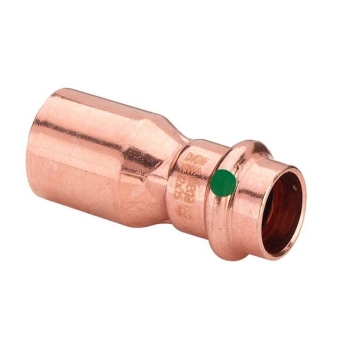 Муфта однораструб, 54х42, пресс, медь, Viega