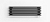 Радиатор QUADRUM 60 H 1500-8 R, секций 8, длина 1500, RAL 1T103S9005 чёрный матовый муар, KZTO