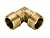 Угол 90° НР-НР 1/2"x1/2" никелиров. латунь, Multibrand