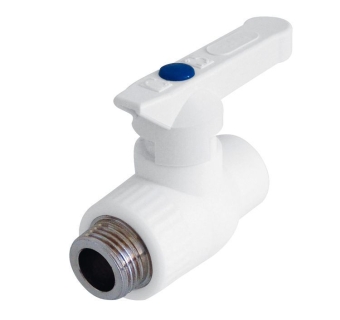 Кран шаровой комбинированный с наружной резьбой 20х1/2", (PP) Kalde