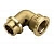Угол 90° НР-ВР 3/4"x3/4" с упором, латунь, Multibrand