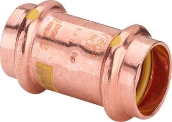 Муфта 28х28 для газа, пресс, медь, Viega
