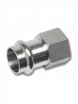 Муфта ВР 15x1/2" нержавеющая сталь 304, SANHA