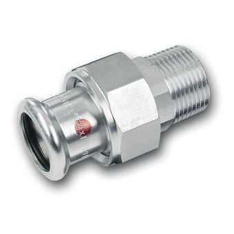 Муфта разъемная НР 35x1*1/4" оцинкованная сталь, SANHA