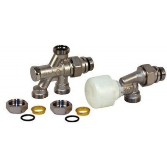 Узел бок. подкл. для однотруб. систем 1/2" конц. (R17) Giacomini