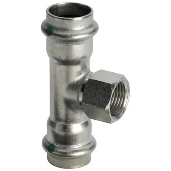 Тройник ВР 15x1/2"х15 нержавеющая сталь, Viega