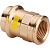Муфта ВР 22x1/2" для газа, пресс, бронза, Viega
