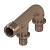 Двойное соединение ВР 16x1/2", бронза, TECE