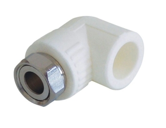 Угол 90° с накидной гайкой 20х1/2", (PP) Kalde