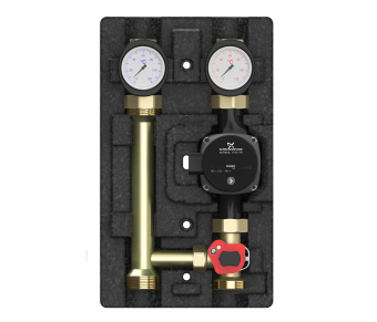 Насосно-смесительный модуль МК DN25 ECO2, 1” с насосом Grundfos Alpha2L 25–60, Huch EnTEC