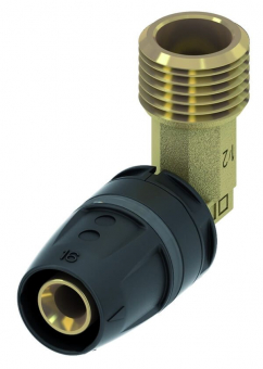 Угол с наружной резьбой 25х3/4'', (латунь) TECElogo