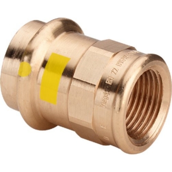 Муфта ВР 28x1" для газа, пресс, бронза, Viega